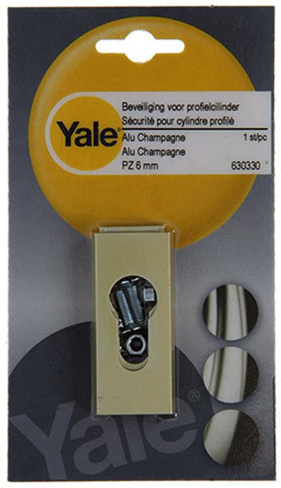 Yale 1019113 - 1 cilindro profilo di sicurezza pz 6mm aluchamp | 2 pezzi