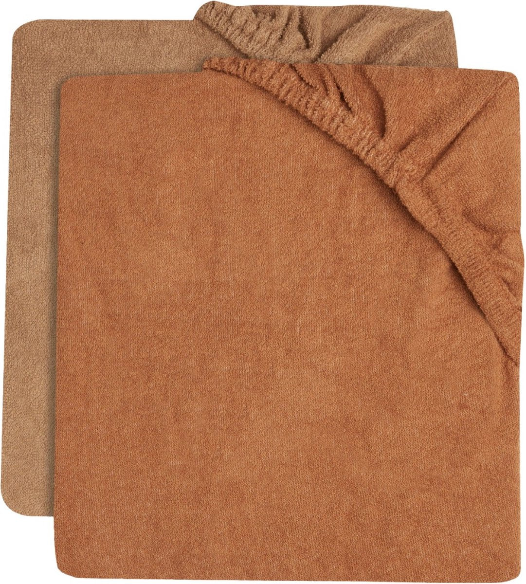 Jollein - Coprifasciatoio in spugna 50x70cm - Copertina morbida per fasciatoio - Biscotto al caramello - 2 pezzi