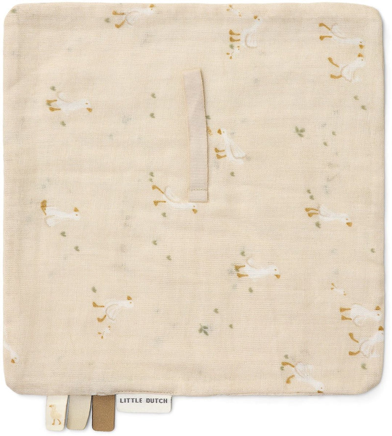 Piccolo panno per ciuccio olandese - beige - naturali per neonati - piccola oca