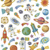 Stickers Space Travel de creativ Company, 1 hoja