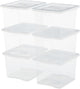 Scatola portaoggetti Iris utile - 10l - plastica - trasparente - set da 6