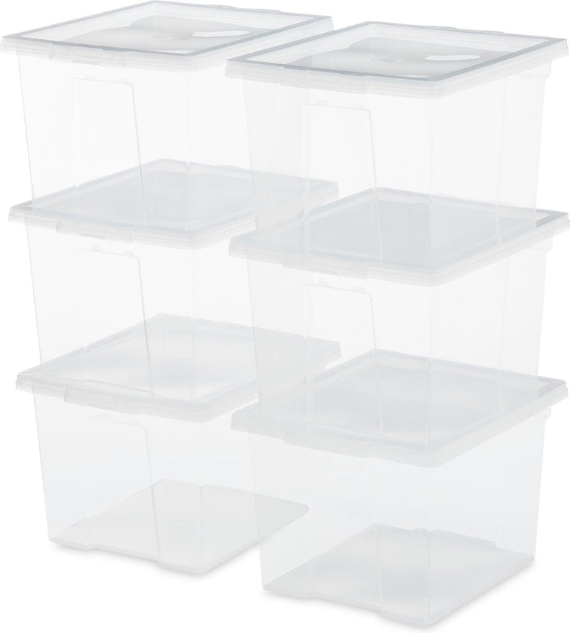 Scatola portaoggetti Iris utile - 10l - plastica - trasparente - set da 6
