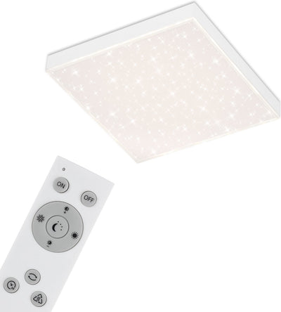 Briloner - lampada da soffitto - lampada da soffitto dimmerabile - con bordo luminoso - decorazione a stella - incl. telecomando - controllo temperatura colore -15 watt -1.600 lumen - bianco