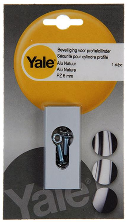 Yale 1019114 - 1 cilindro perfil seguridad pz 6mm aluminio | 3 piezas