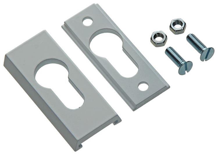 Yale 1019119 - 1 cilindro perfil seguridad pz 9mm aluminio-blanco | 2 piezas