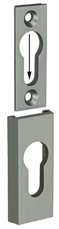 Yale 1019122 - 1 cilindro perfil seguridad pz 9mm aluminio | 2 piezas