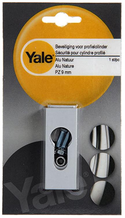 Yale 1019122 - 1 cilindro perfil seguridad pz 9mm aluminio | 2 piezas