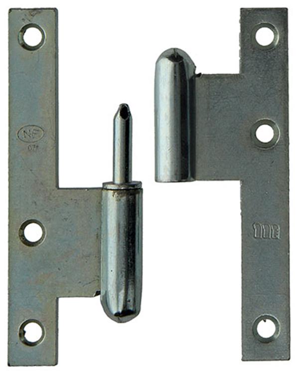 Yale 1019128 - 3 bisagras acero bicromatado l 110x70mm | 2 piezas
