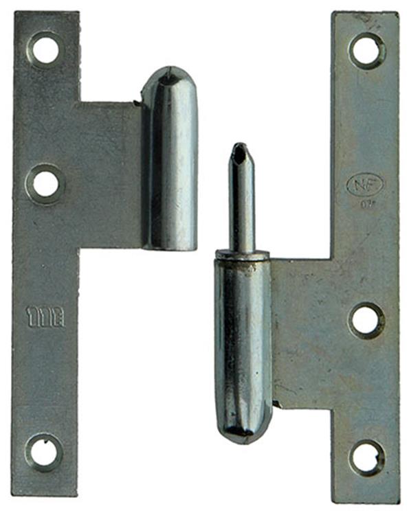 Yale 1019129 - 3 bisagras acero bicromatado r 110x70mm | 2 piezas