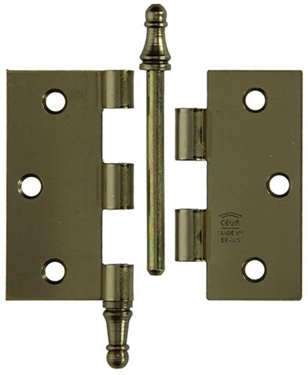 Yale 1019146 - Cerniere pomello 3 vasi bronzato 76x76mm | 2 pezzi