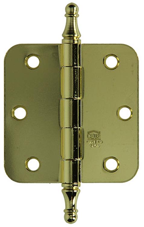 Yale 1019152 - Bisagra pomo 3 jarrones vermess. esquina biselada 76x76mm | 2 piezas