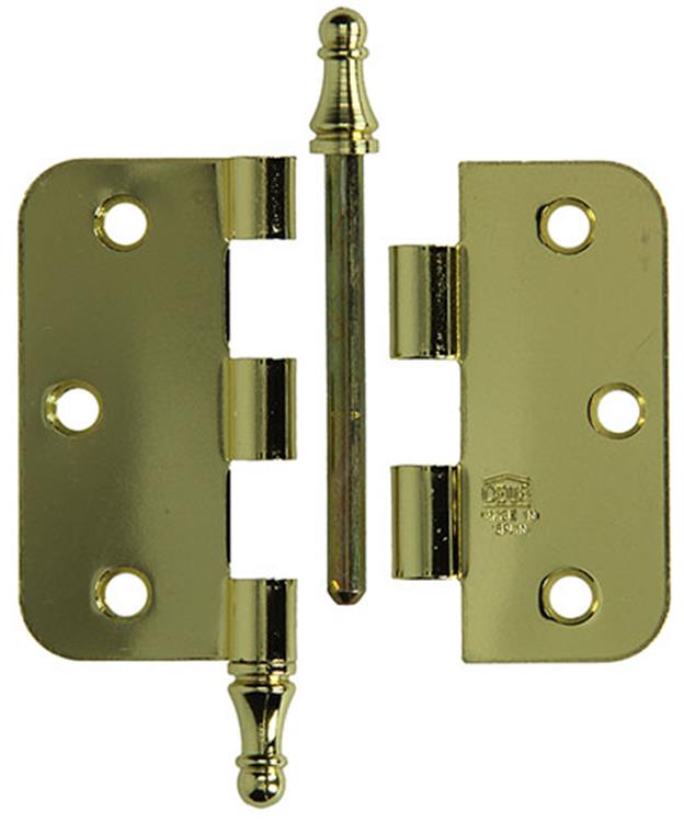 Yale 1019152 - Bisagra pomo 3 jarrones vermess. esquina biselada 76x76mm | 2 piezas