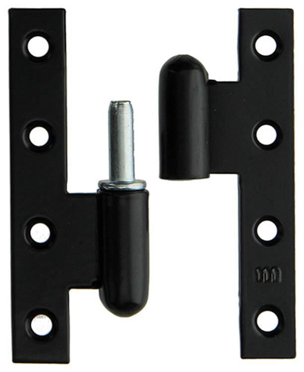 Yale 1019156 - 3 bisagras pesadas enlucidas en negro, izquierda 110x70mm | 2 piezas