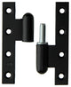 Yale 1019157 - 3 bisagras pesadas enlucidas negras derecha 110x70mm | 2 piezas