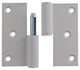 Yale 1019159 - 3 bisagras aluminio blanco ángulo recto izquierdo 80x80mm | 2 piezas