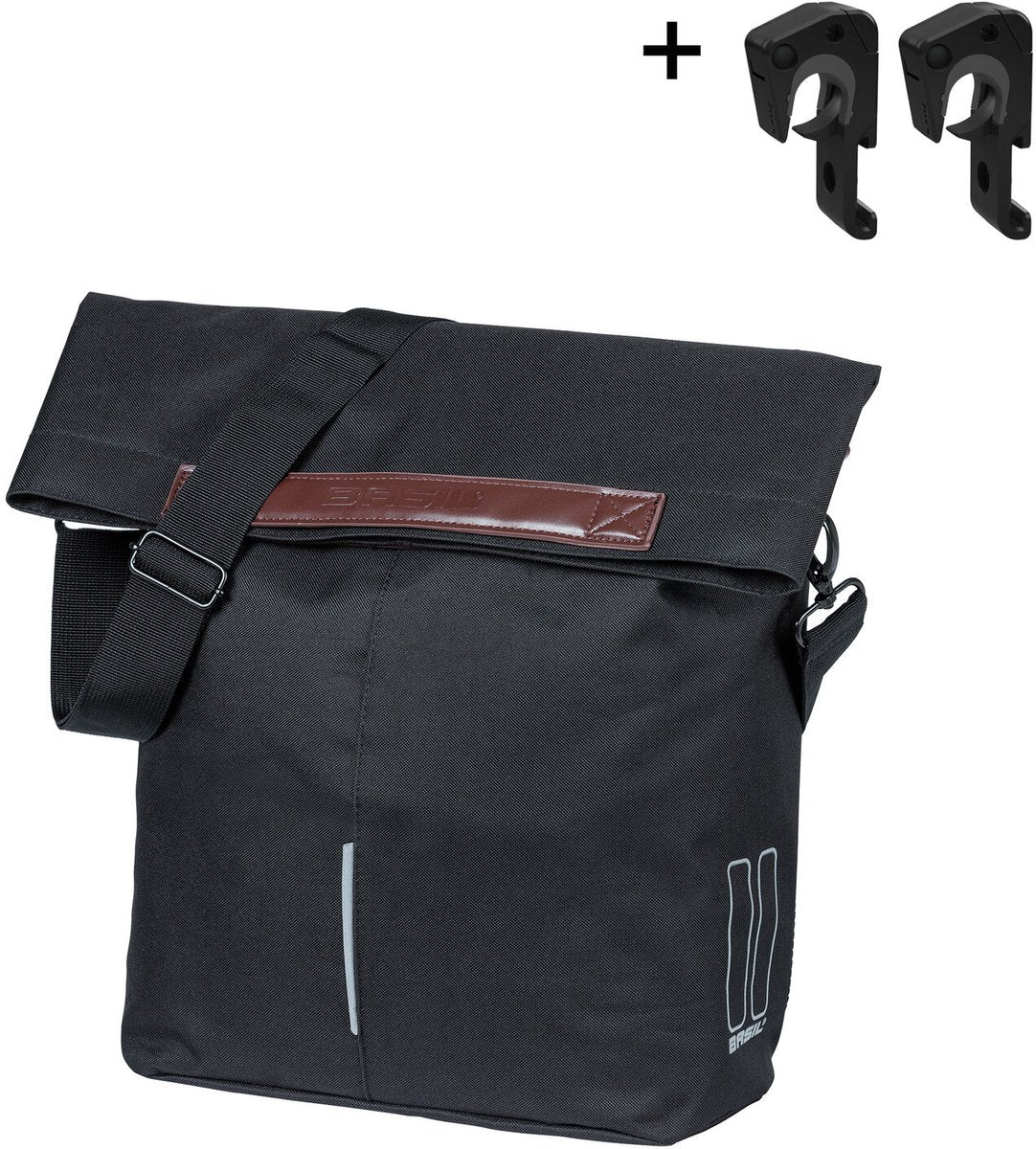 Basil City Shopper - Bicycle Shopper Nero 14-16L
