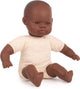 Bambolina Miniland con corpo in stoffa - africana 32cm - con profumo di vaniglia - impermeabile - 10 mesi