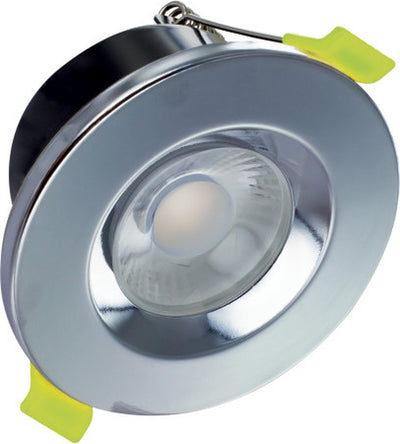 LED integrale - faretto da incasso - 8 watt - 3000k - 800 lumen - angolo luce 55° - dimmerabile - ip65 - cromo