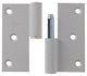 Yale 1019160 - 3 bisagras aluminio blanco ángulo recto derecho 80x80mm | 2 piezas