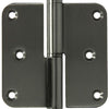 Yale 1019161 - 3 bisagras de acero inoxidable, esquinas biseladas izquierda 80x80mm | 5 piezas