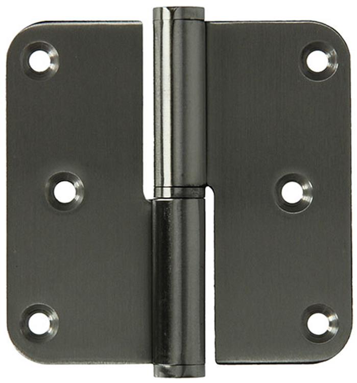 Yale 1019161 - 3 bisagras de acero inoxidable, esquinas biseladas izquierda 80x80mm | 5 piezas