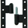 Yale 1019164 - 3 bisagras pesadas enlucidas negras derecha 110x80mm | 2 piezas