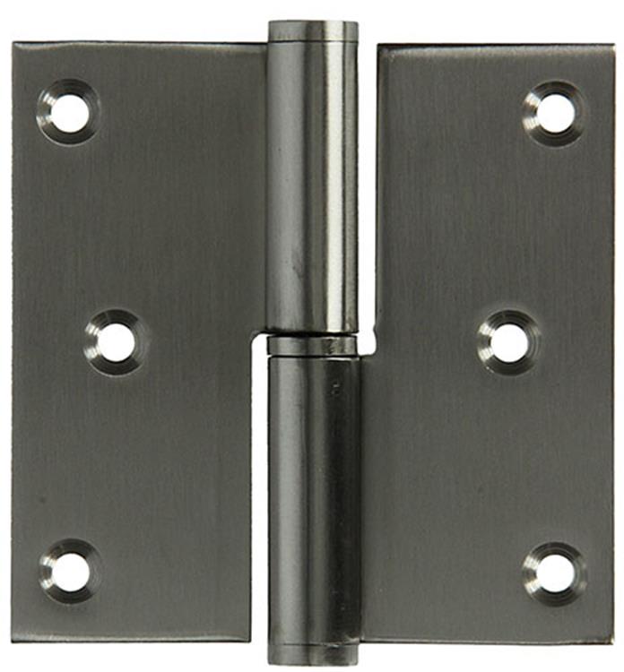 Yale 1019167 - 1 bisagra de acero inoxidable derecha con ángulo recto 80 x 82 | 2 piezas