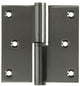 Yale 1019167 - 1 bisagra de acero inoxidable derecha con ángulo recto 80 x 82 | 2 piezas