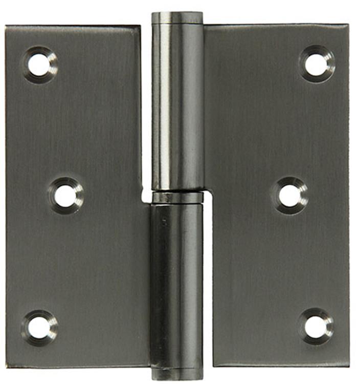 Yale 1019168 - 1 bisagra acero inoxidable izquierda con ángulo recto 80 x 82 | 2 piezas
