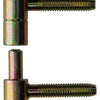 Mack 1019176 - 2 bisagras para ventana bicromatadas 13x48mm | 5 piezas