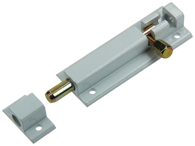 Yale 1019189 - pestillo de perfil con soporte de bloqueo, blanco 80 mm | 5 piezas