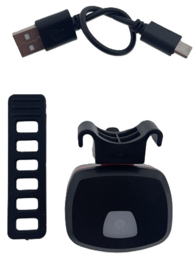 Ikzilight Sándwich de luz trasera 40 COB 40 LED USB recargable