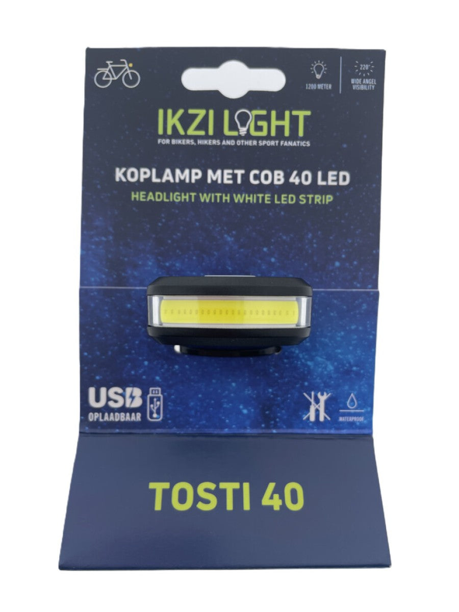 Fareo de luz Ikzi Tosti 40 con COB 40 LED USB coltable en el mapa