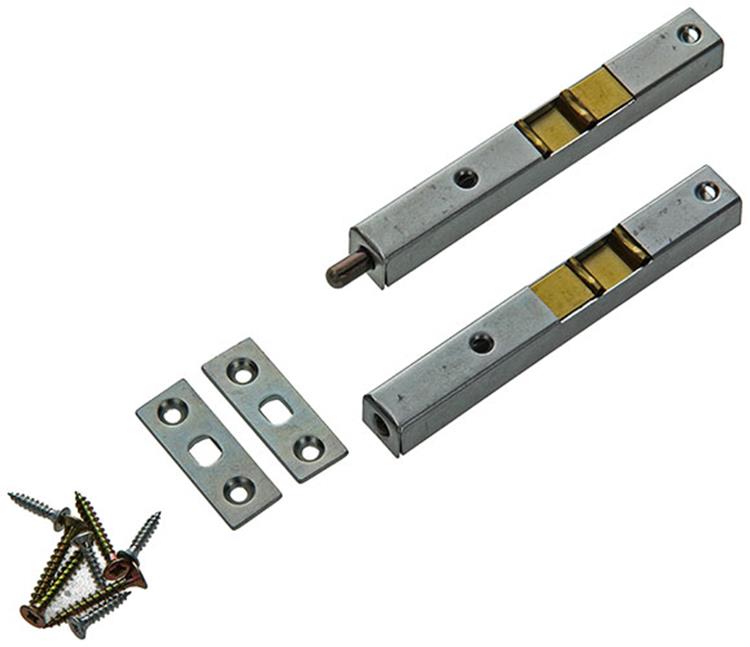 Yale 1019212 - 2 guías de tubo galvanizado 11x13mm 100mm | 2 piezas