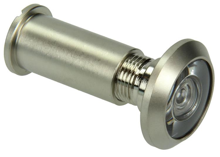 Yale 1019222 - mirilla de puerta 200° niquelada mate ø14mm | 2 piezas