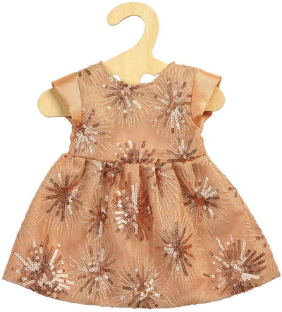 Bambole abiti glitter in oro rosa, 35-45 cm