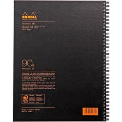 Cuaderno rhodia 191301c perforado negro
