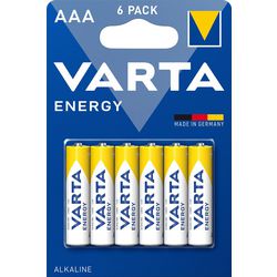Batterie energia aaa varta 6 pezzi