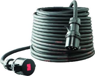 Cavo prolunga 5mt 5g2,5 32a