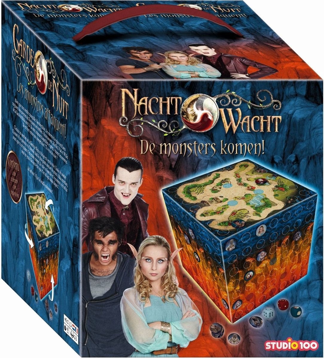 Gioco da tavolo Night Watch - I mostri stanno arrivando - tabellone a forma di cubo
