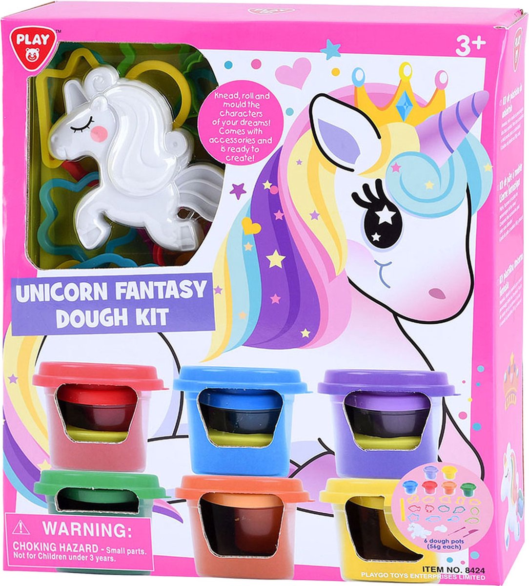 Gioca a Unicorn Crayet, 6 barattoli di argilla
