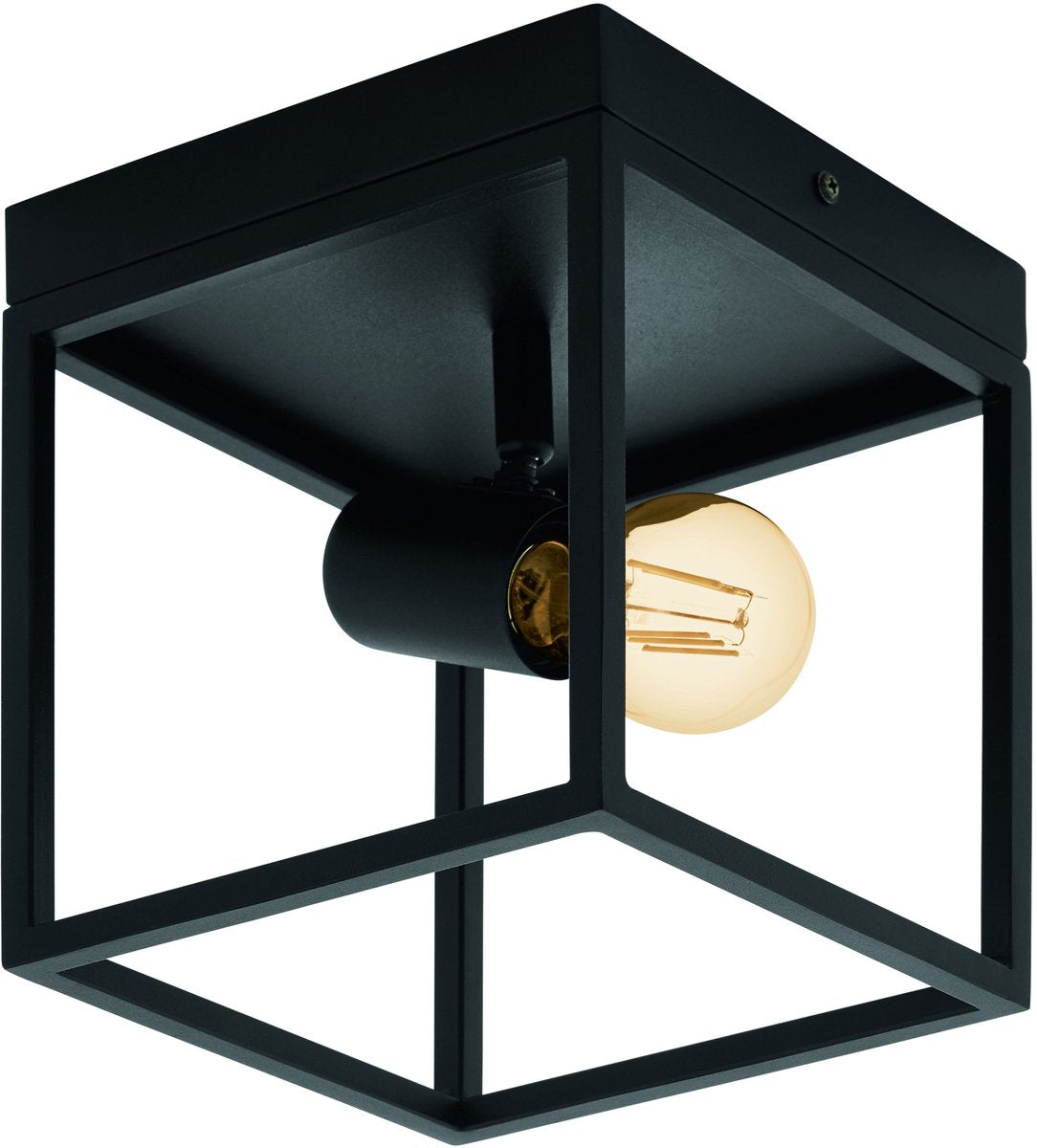 Eglo silentina plafondlamp - e27 - 18 cm - zwart