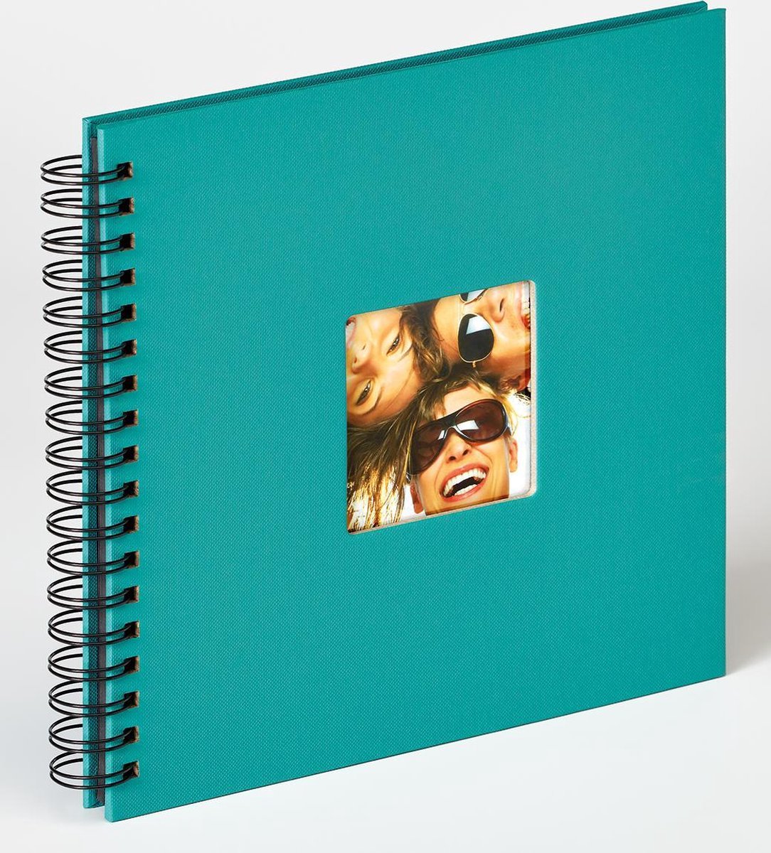 Walther sa-108-k fun - album a spirale - misura 26 x 25 cm - verde petrolio