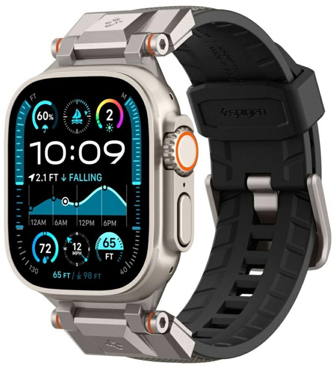 Armadura Spigen durapro - funda para Apple Watch 6 - resistente a golpes - gris - talla 44 45 46 49 mm
