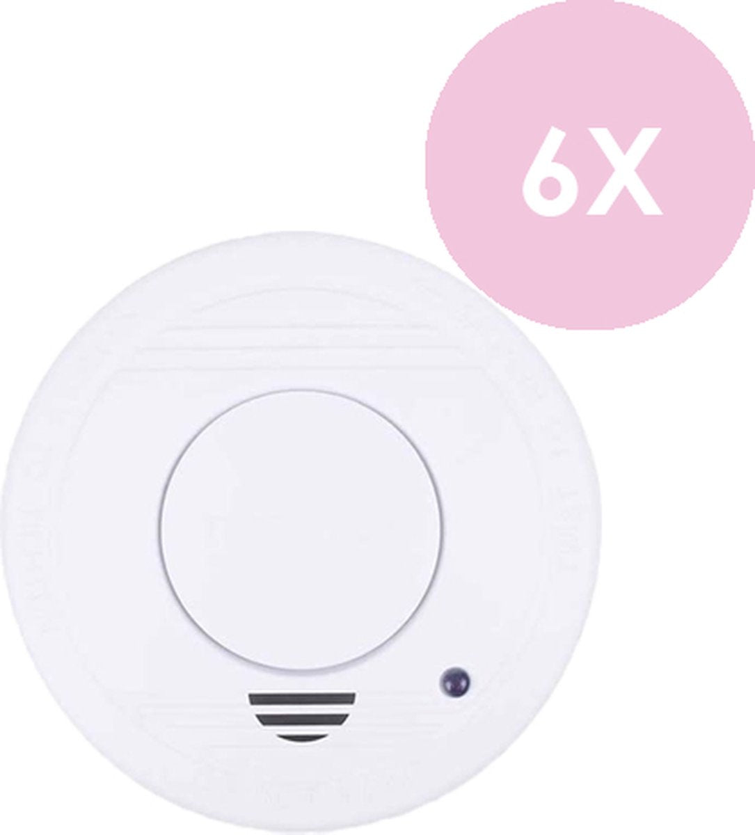 Smartwares europe rookmelder - 85db - 6 stuks