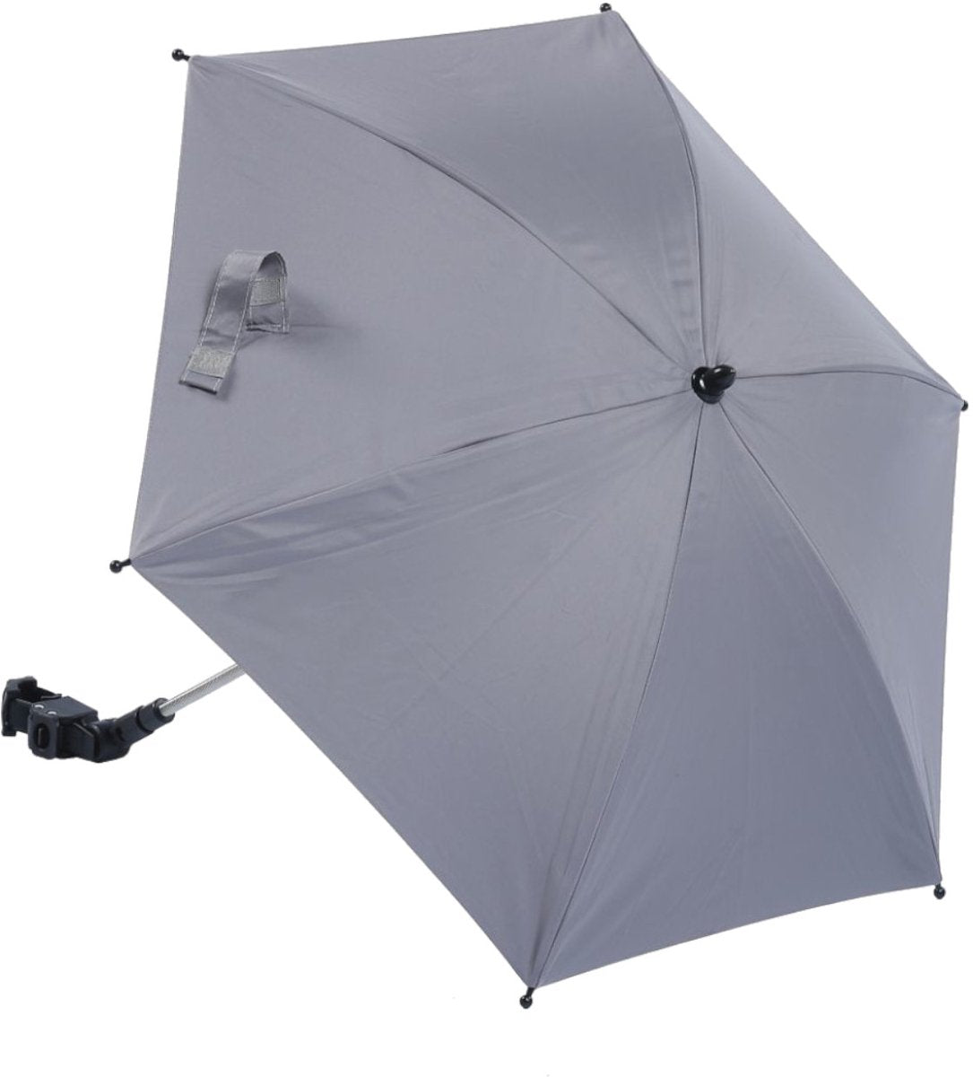 Titanium baby titaniumbaby parasol met universele klem uv 50+ protectie - mid grey