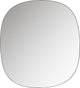 Woood philou spiegel - glas metaal - zwart - 60x55x0,5