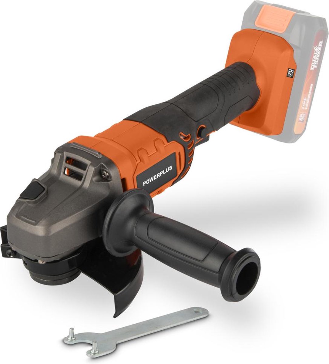 Amoladora angular inalámbrica Powerplus powdpo5000 - 20 v - diámetro de disco 125 mm - sin batería ni cargador, ni herramientas