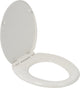 Asiento de inodoro Plieger start - asiento de inodoro de forma universal - termoplástico - blanco - con tapa - cierre suave - liberación rápida - montaje de plástico