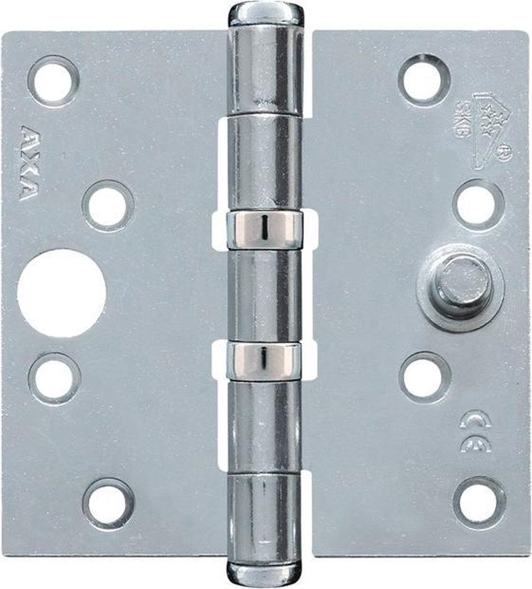 Bisagra Axa con rodamiento de bolas en ángulo recto y garra de ladrón - 89 x 89 mm